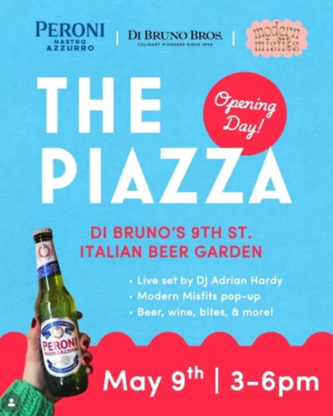 Di Bruno's 9th St. Italian Beer Garden Opening Party at The Piazza