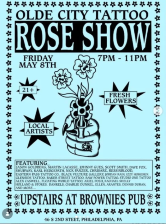 Olde City Tattoo Rose Show at Brownie's Irish Pub