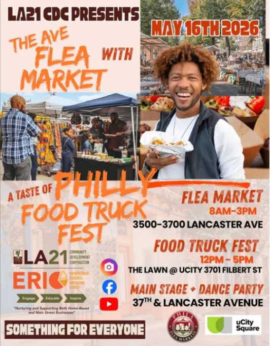 The Ave Flea Market and A Taste of Philly Food Truck Fest on Lancaster Ave