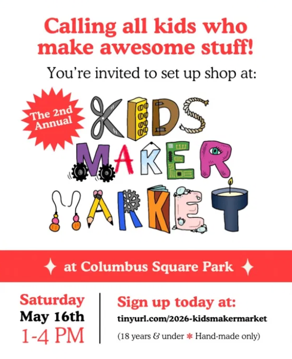 2nd Annual Kids Maker Market at Columbus Square Park
