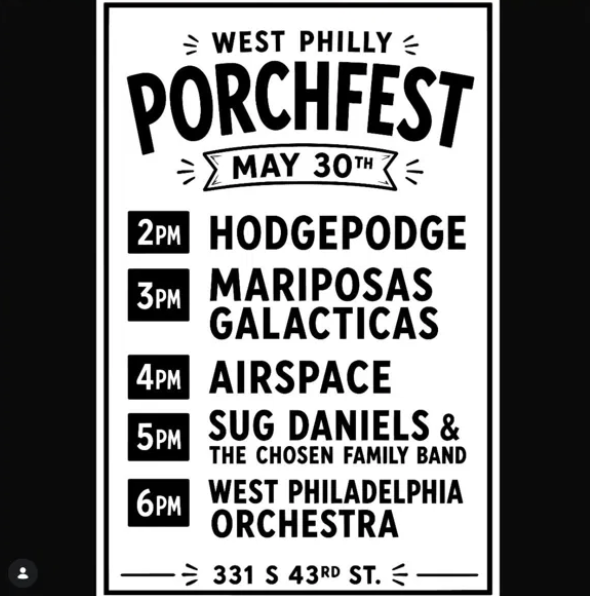 West Philly Porchfest at 331 S 43rd St