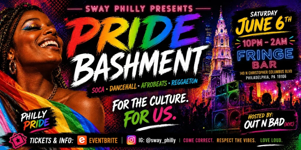 Sway Presents: The Philly Pride Bashment - Saturday, June 6 at 10:00 PM in Riverfront Penn's Landing, Philadelphia