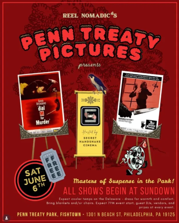 Penn Treaty Pictures — Masters of Suspense Double Feature - Saturday, June 6 at 7:00 PM in Fishtown, Philadelphia