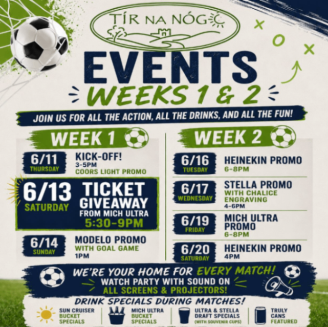 Tír na Nóg Michelob Ultra Ticket Giveaway