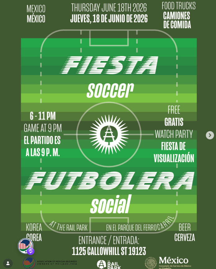 Fiesta Soccer: Mexico vs Korea Watch Party at The Rail Park