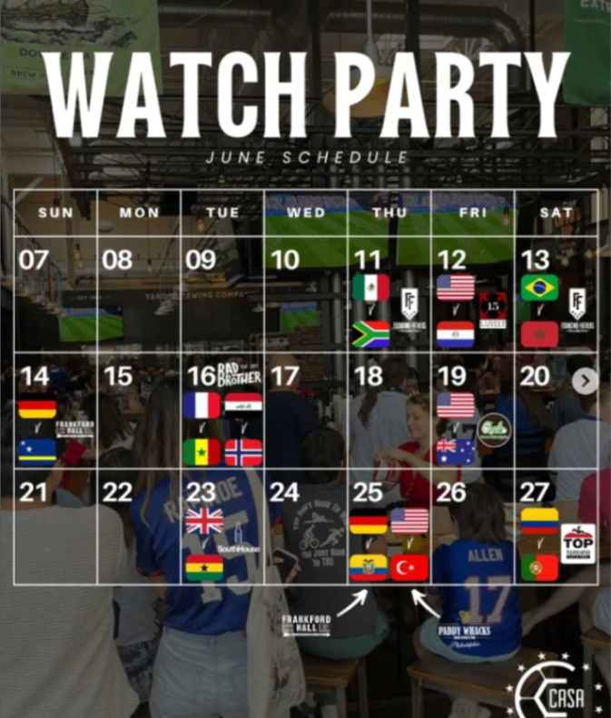 CASA Watch Party: Brazil vs Morocco at Founding Fathers