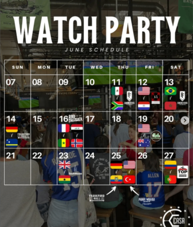 CASA Watch Party: USA vs Australia at O'Neals