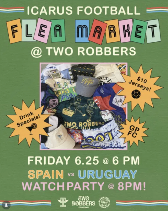 Spain vs Uruguay Watch Party at Two Robbers