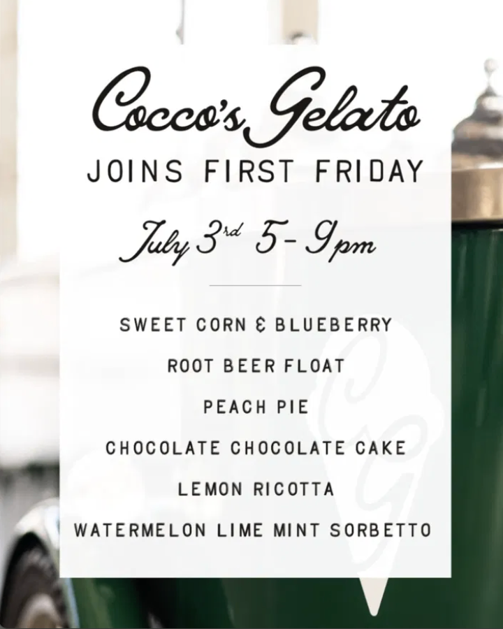 First Friday with Cocco's Gelato at Two Street Club