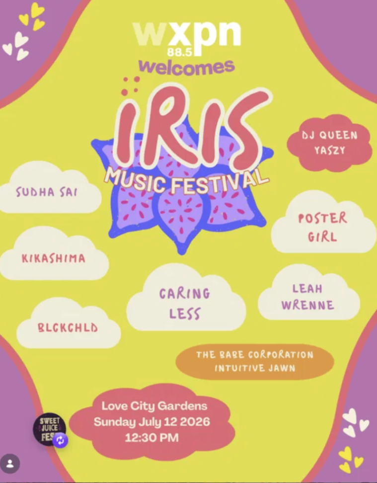IRIS Music Festival at Love City Gardens - Sunday, July 12 at 12:30 PM in Callowhill, Philadelphia