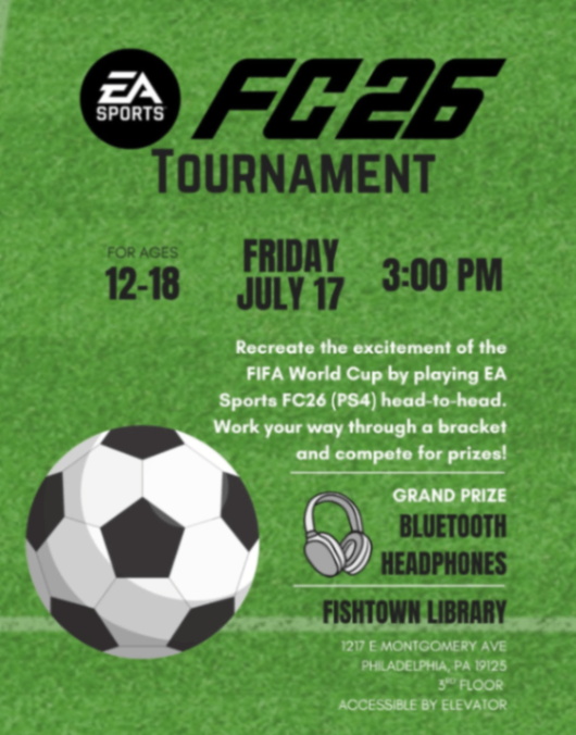 EA Sports FC26 Tournament at Fishtown Library