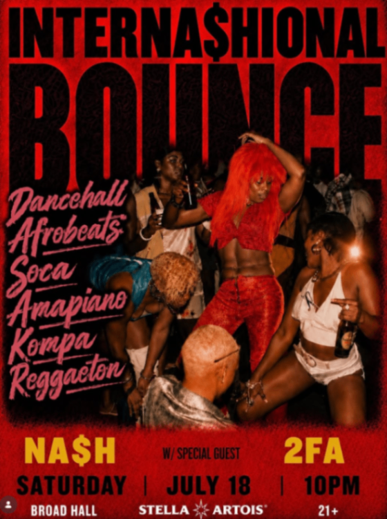 Interna$hional Bounce at Broad Hall