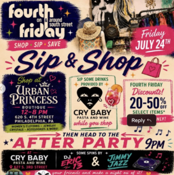 Fourth Friday Sip & Shop at Urban Princess Boutique