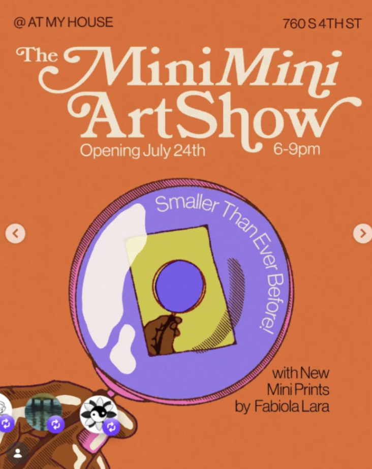 The Mini Mini Art Show at At My House
