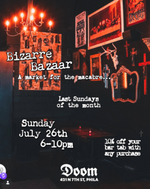 Bizarre Bazaar at Doom Bar - Sunday, July 26 at 6:00 PM in Callowhill, Philadelphia