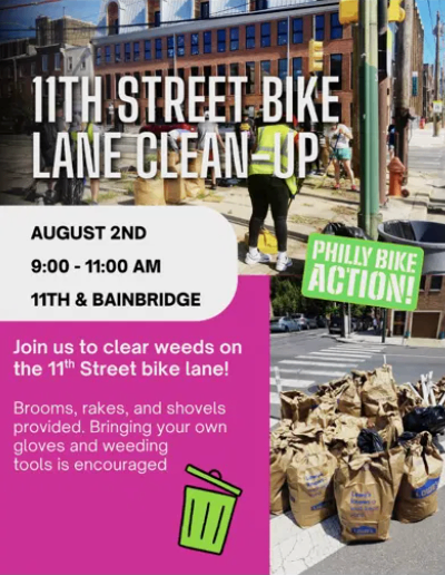 11th Street Bike Lane Clean-Up