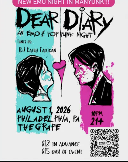 Dear Diary: An Emo & Pop Punk Night at The Grape