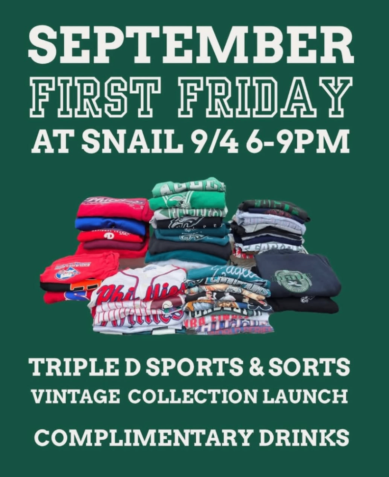 September First Friday at Snail: Triple D Sports & Sorts Vintage Collection Launch