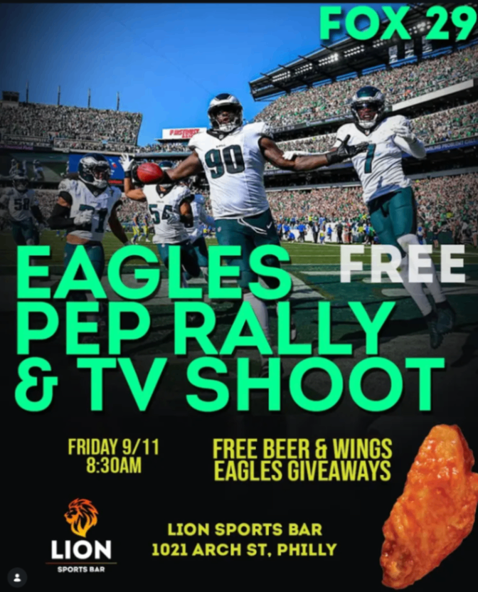 Eagles Pep Rally & TV Shoot