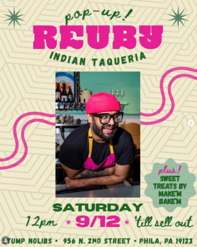Reuby Indian Taqueria Pop-Up