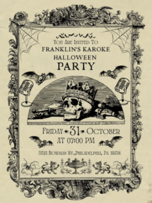 Franklin's Halloween Karaoke Party