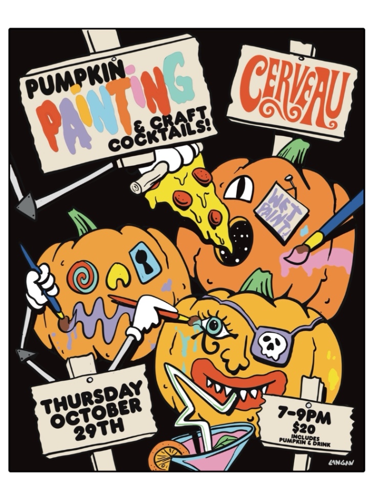 Pumpkin Party Paint N’ Sip - Thursday, October 29 at 7:00 PM in Callowhill, Philadelphia