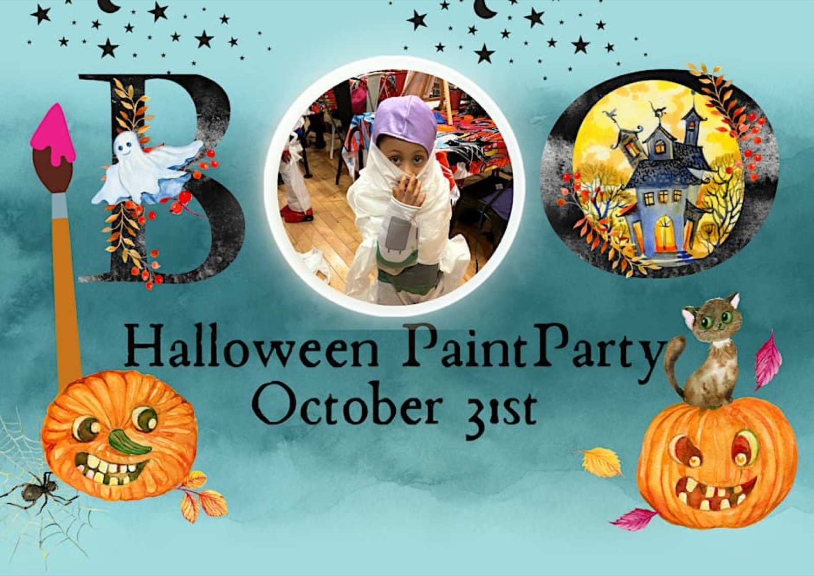 Boo & Brush: Kids Halloween Paint & Costume Party