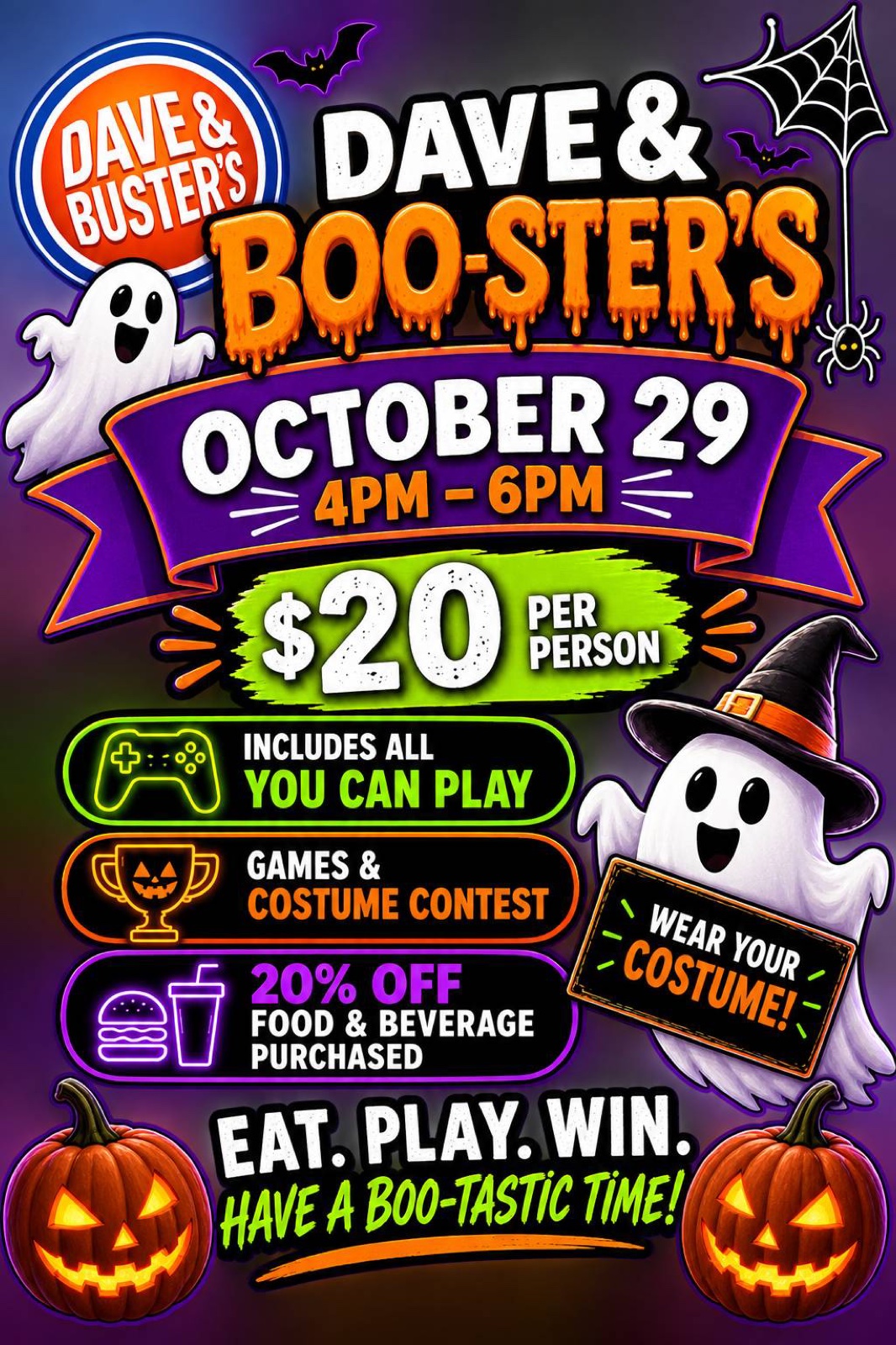Dave and Boo-sters - Thursday, October 29 at 4:00 PM in Franklin Mills, Philadelphia