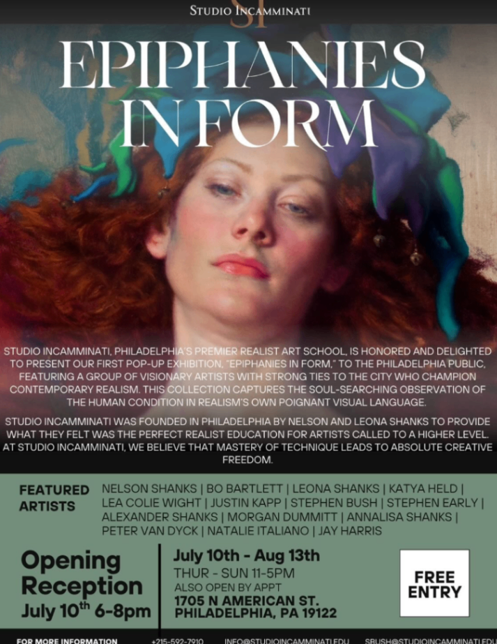 Epiphanies in Form Opening Reception (Free Entry!) - Friday, July 10 at 6:00 PM in Greenwich, Philadelphia