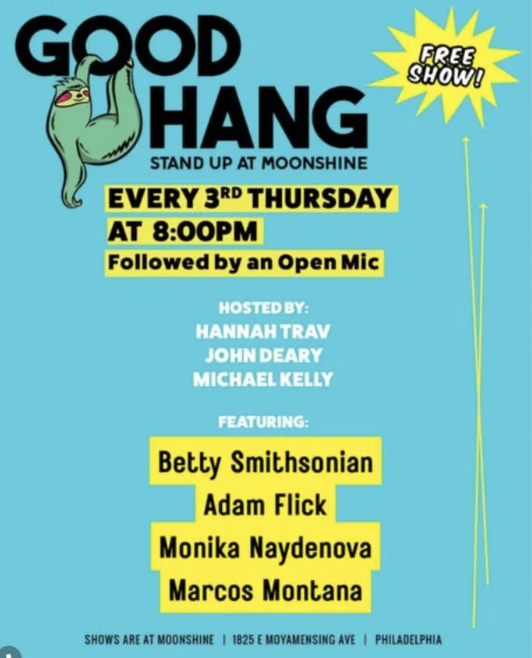 Good Hang Stand Up Comedy at Moonshine