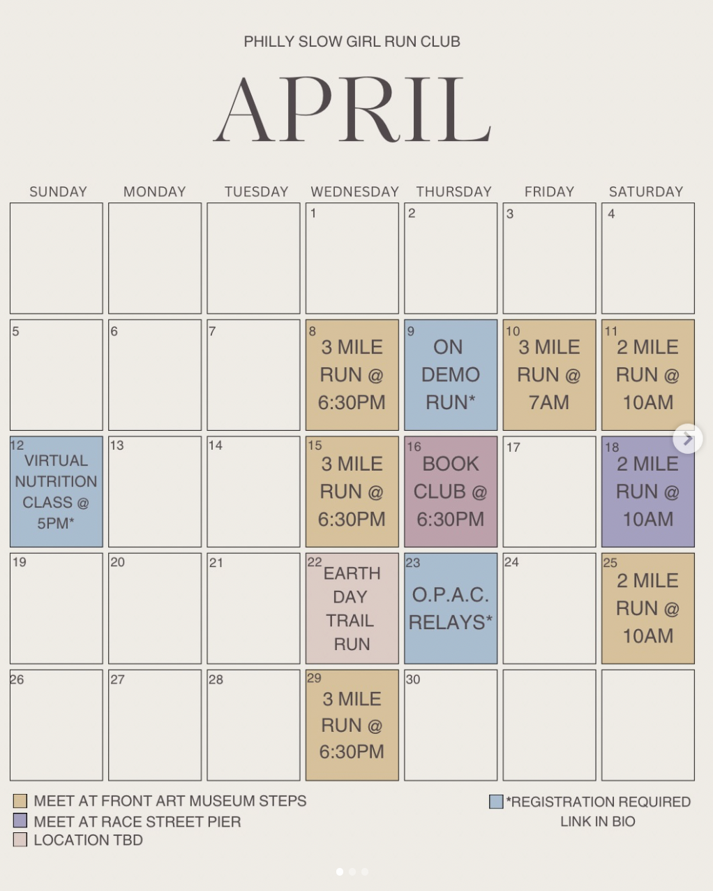 Philly Slow Girl Run Club — 3 Mile Run