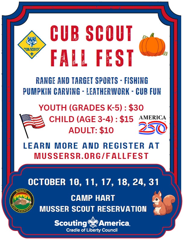 Cub Scout Fall Fest for Boys & Girls